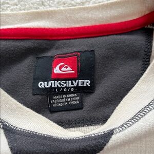 Quiksilver Red and Gray Men's Jersey